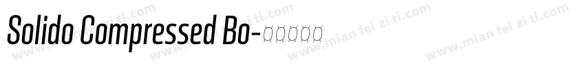 Solido Compressed Bo字体转换